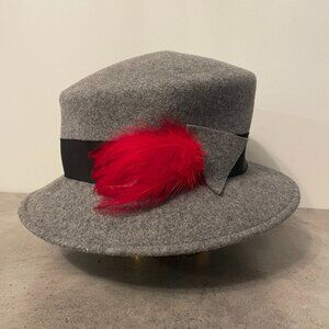 Vintage Grey Felt Hat
